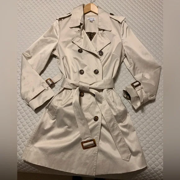 QVC Joan Rivers Classic Trench Raincoat Size Small - Picture 1 of 8
